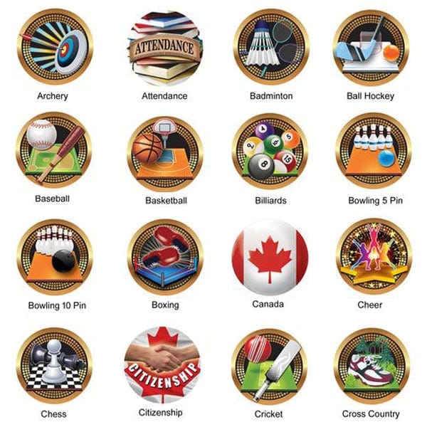 Medallion - Insert Medal - Canada Flags - 2 5/8