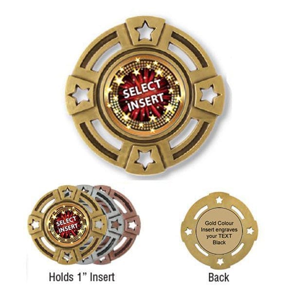 Medallion - Insert Medal - Four Stars - 2