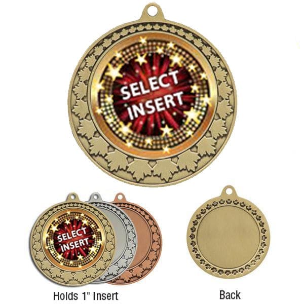 Medallion - Insert Medal - MapleLeaf - 2 3/4