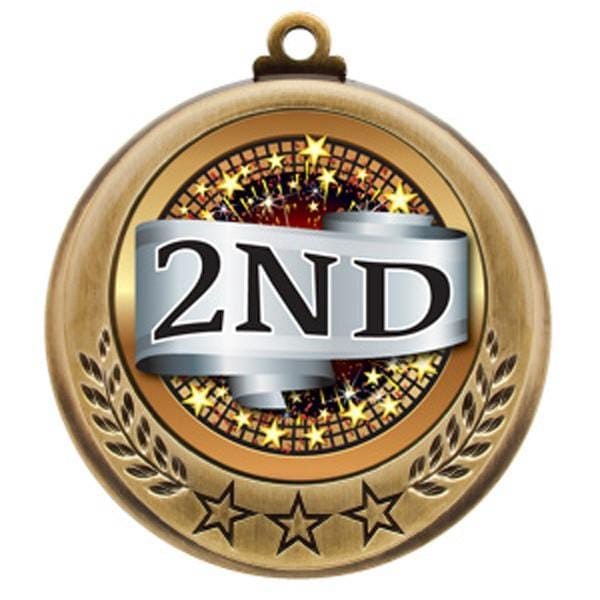 Medallion - Spectrum Series - 2nd Place Scroll - 2 3/4