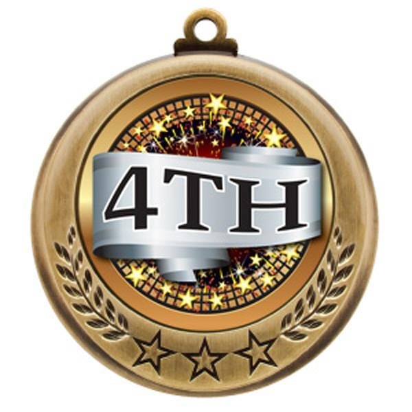Medallion - Spectrum Series - 4th Place Scroll - 2 3/4
