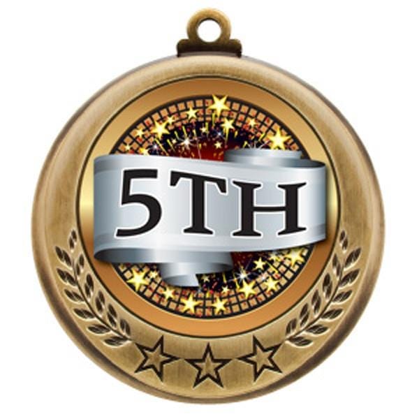 Medallion - Spectrum Series - 5th Place Scroll - 2 3/4
