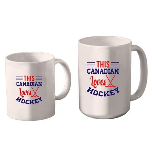 Mug Hockey Color - This Canadian Loves Hockey (A4024) Coffee Mug Quest Awards - Mug