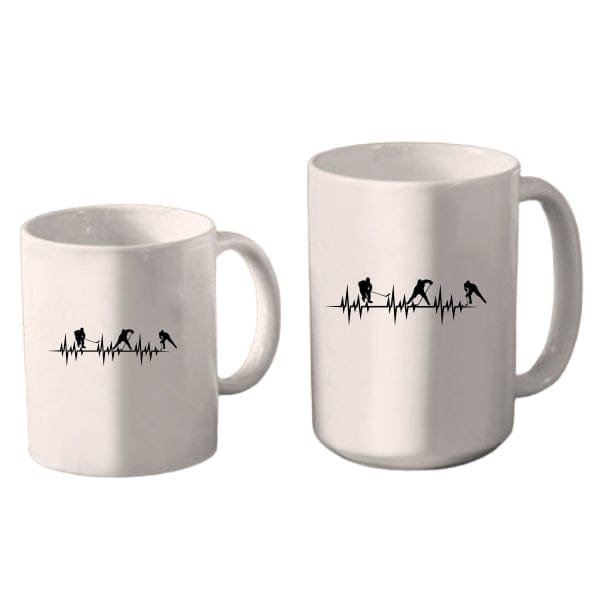 Mug Hockey - Hockey Heart Beat (A3910) Coffee Mug Quest Awards - Mug