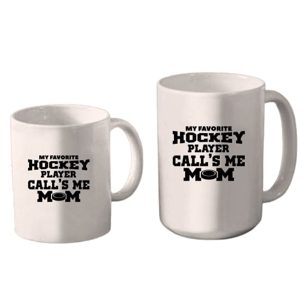 Mug Hockey - My favorite Hockey Player Call's Me Mom (A3941) Coffee Mug Quest Awards - Mug