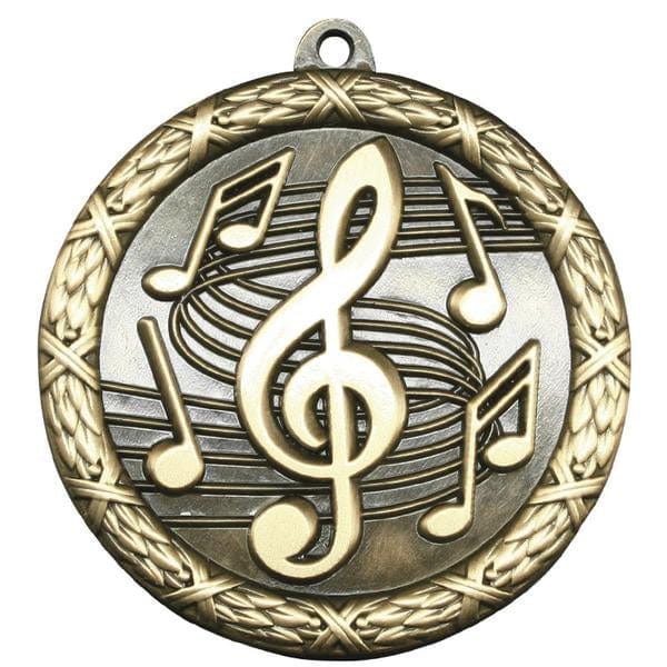 Music Medallion - Classic Heavyweight Medals -  2 1/2