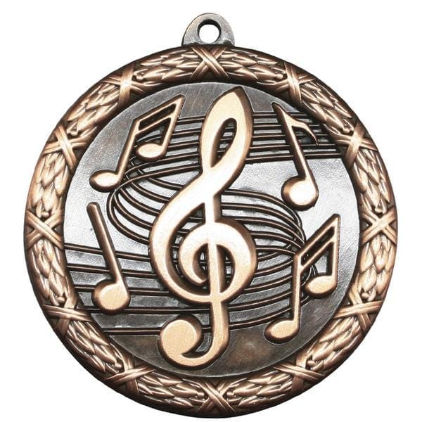 Music Medallion - Classic Heavyweight Medals -  2 1/2