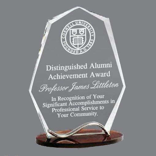 Optical Crystal - Peak - Metal Swirl 8 1/4