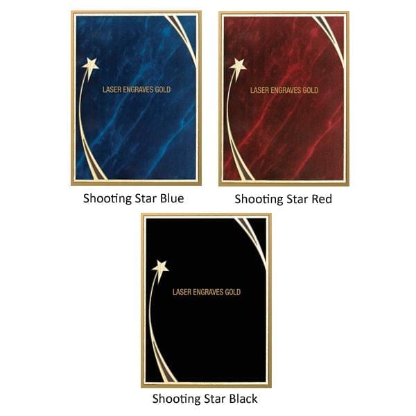 Piano Finish Plaques - Rosewood with designer brass plate (A2903) - Quest Awards