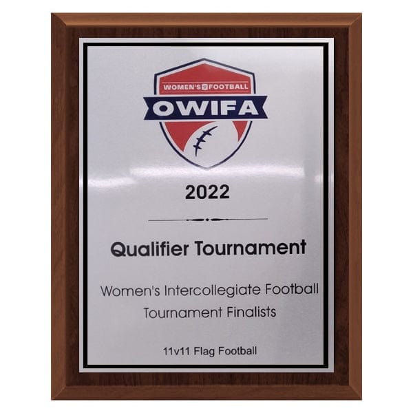 Plaque - Colour Sublimated Plaques 5 sizes - Silver Background (A5101) Plaque Quest Awards - Plaque