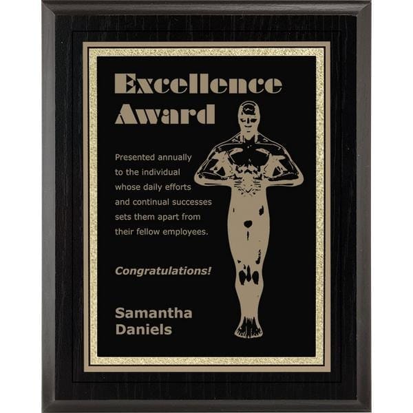 Plaque - Focus Series - Presidential Gold (A3474) - Quest Awards