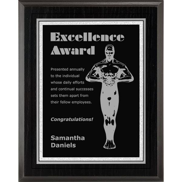 Plaque - Focus Series - Presidential Silver (A3475) - Quest Awards