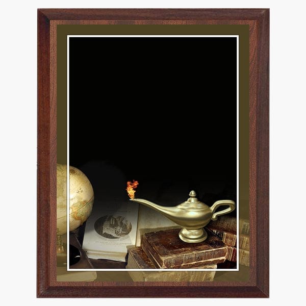 Plaque - Specialty - Lamp of Knowledge (A3873) Plaque Quest Awards - Plaque