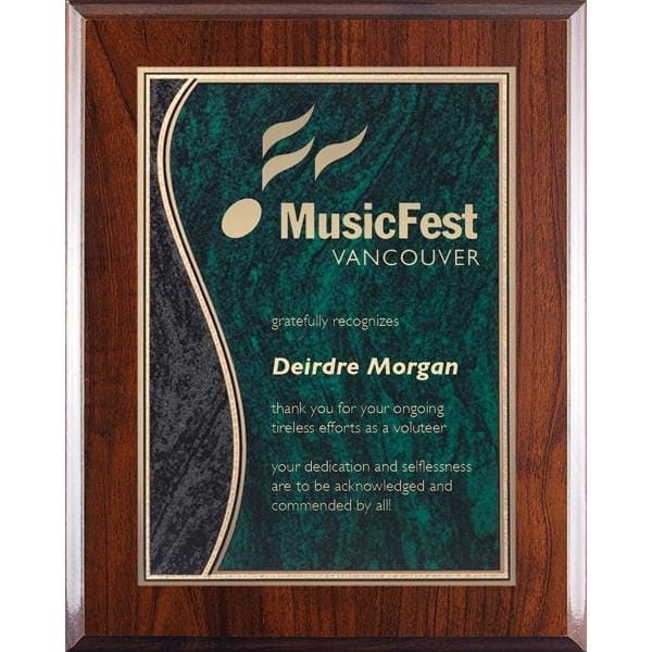 Plaques - Green Wave (A3477) - Quest Awards