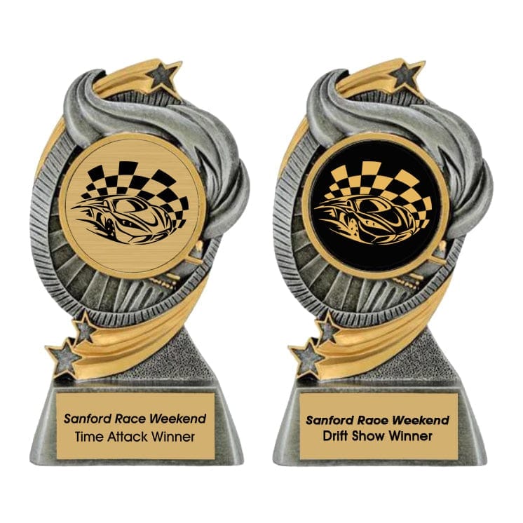 Racing Logo Insert Trophy - Cyclone (A3837) Racing Quest Awards - Trophy