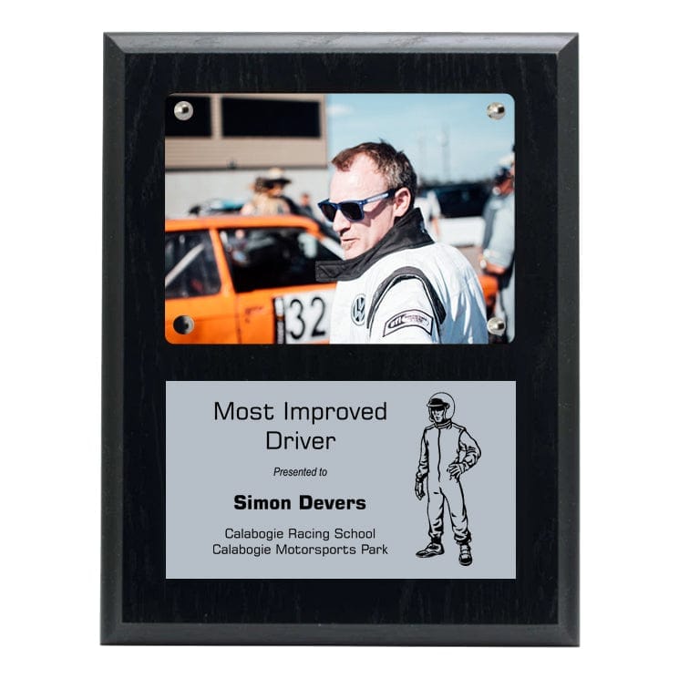 Racing Photo Plaque - Black Ash 7