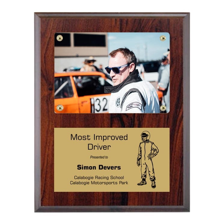Racing Photo Plaque - Cherrywood 7
