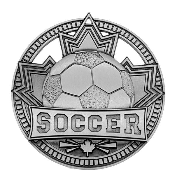 Soccer Medallion - Silver Patriot 2 3/4