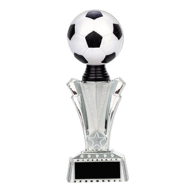 Soccer Trophy - 3D Ball, Silver Pedestal - 3 Sizes (A3311) - Quest Awards