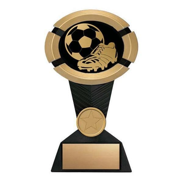 Soccer Trophy - Impact Black and Gold (A3023) - Quest Awards