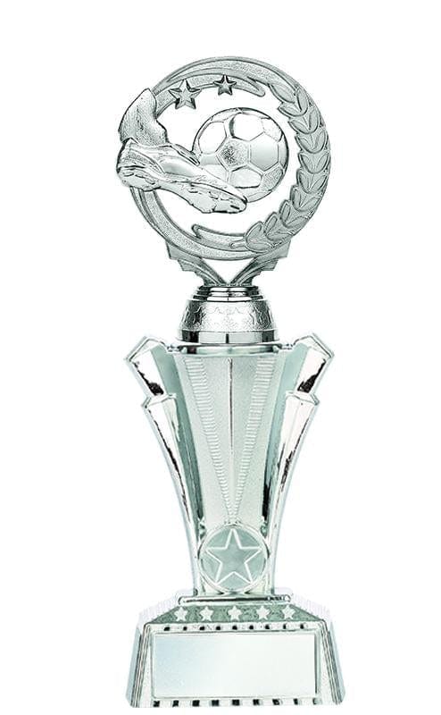 Soccer Trophy - Nexus Twister - Silver - 3 Sizes (A3215) - Quest Awards