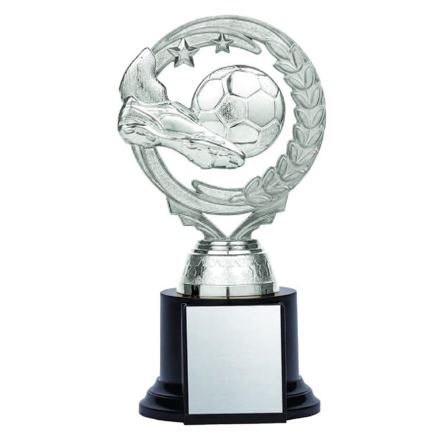 Soccer Trophy - Nexus Twister - Silver on Black Base (A3313) - Quest Awards
