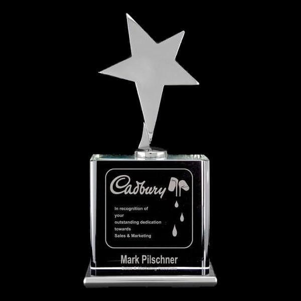 Star Award - Vega Crystal Metal Star (A3081) - Quest Awards