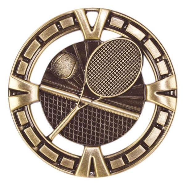 Tennis Medallion - Varsity Sports Medals - 2 1/2