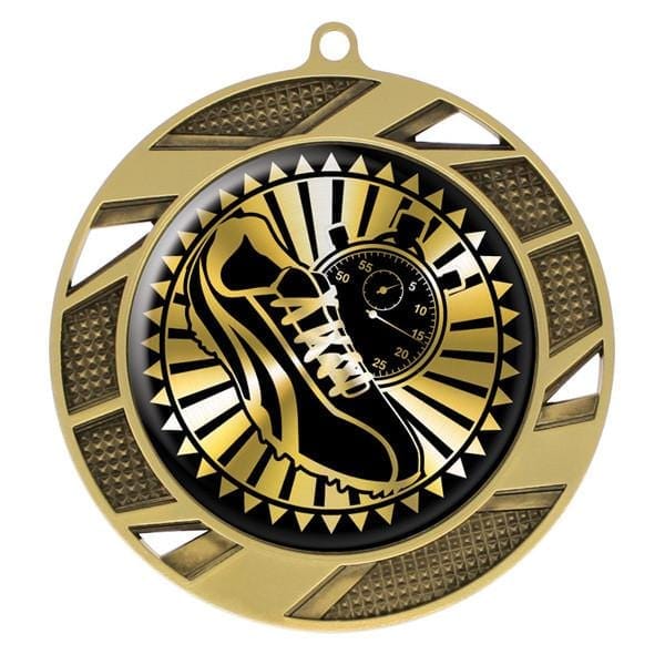 Track Medallion - Solar Series Medal - Gold 2 3/4