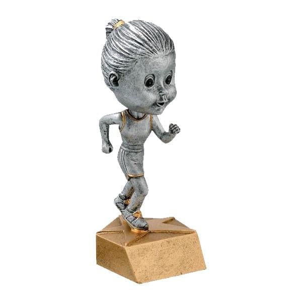 Track Trophy - Bobble Head - Girls (A3129) - Quest Awards