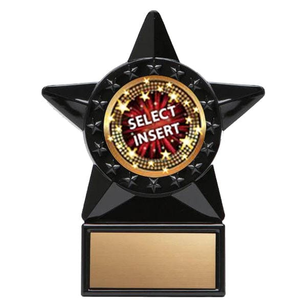 Trophy - Economy Black Star Insert Award (A3142) - Quest Awards