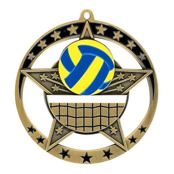 Volleyball Medallion - Star Series 2 3/4