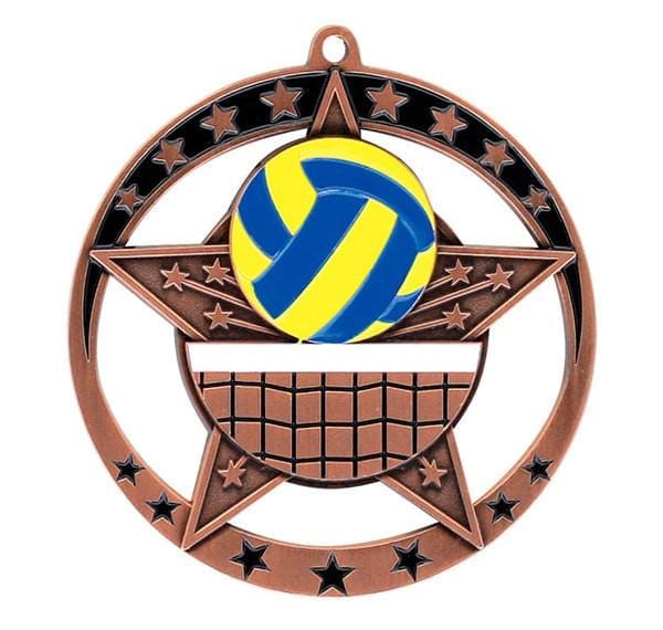 Volleyball Medallion - Star Series 2 3/4