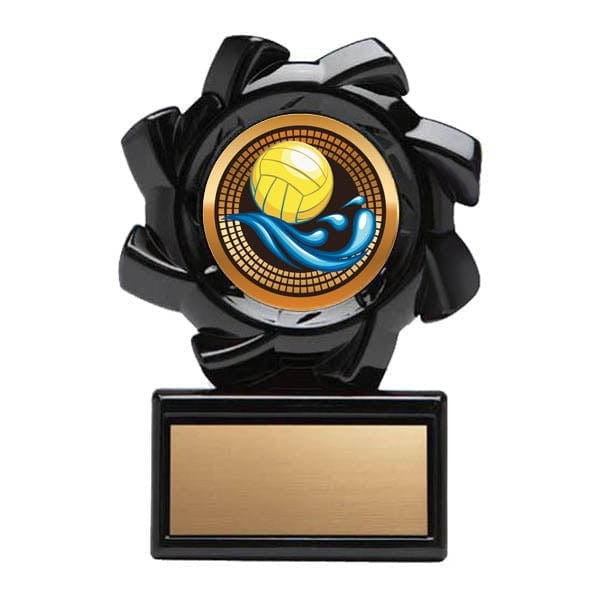 Water Polo Trophy - Black Sun Stand - with 2