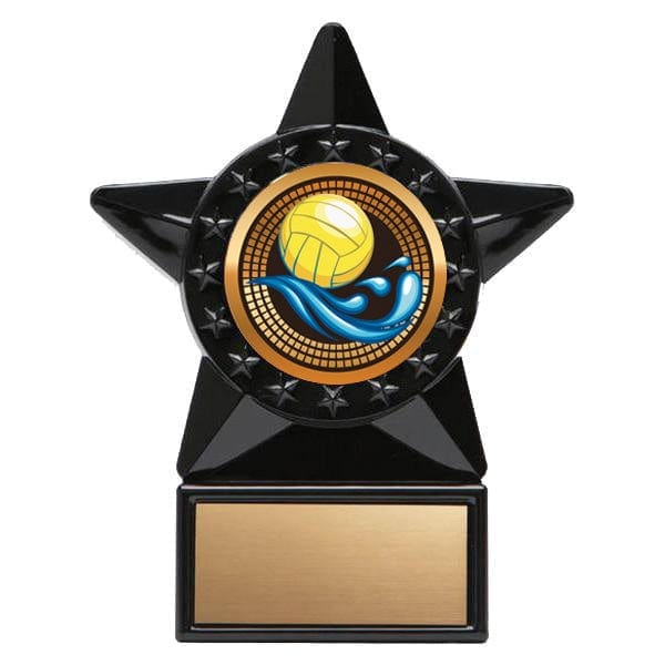 Water Polo Trophy - Economy Black Star Award (A3851) Trophy Quest Awards - Trophy