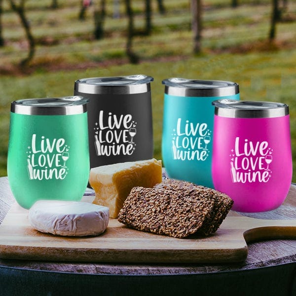 Wine Tumbler 16 oz - Live Love Wine (A4113) Trophies & Awards Quest Awards - Giftware